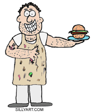 Burger guy clipart