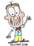 Waving guy clipart